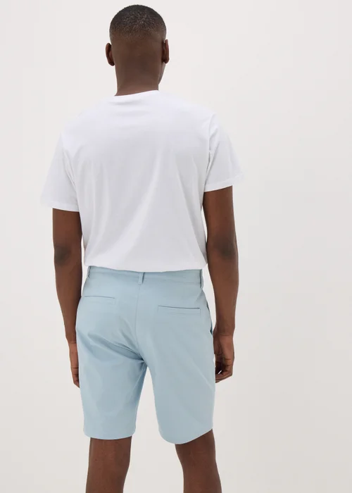 Light Blue Straight Fit Chino Shorts - 30 Image 3