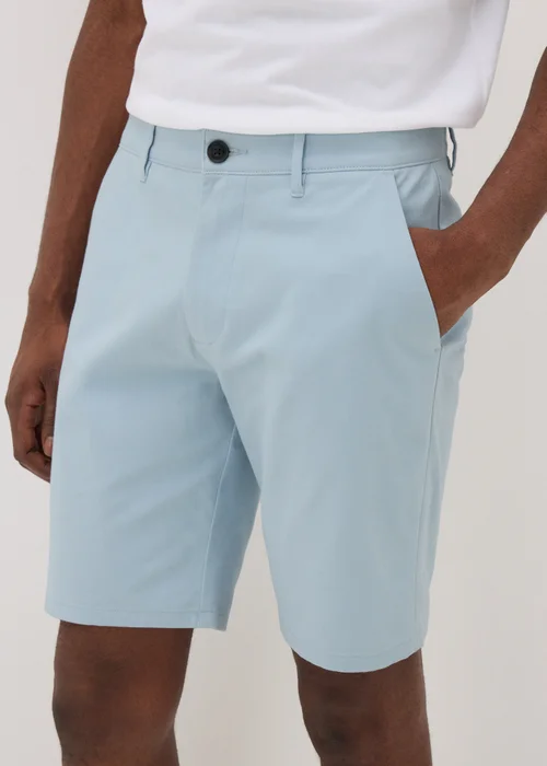 Light Blue Straight Fit Chino Shorts - 30 Image 1
