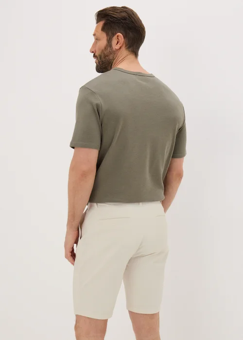 Ecru Slim Fit Chino Shorts - 30 Image 2