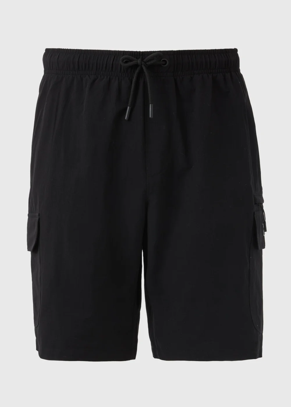 Black Tech Cargo Shorts - S Image 4