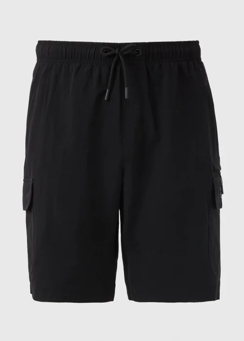 Black Tech Cargo Shorts - S Image 4