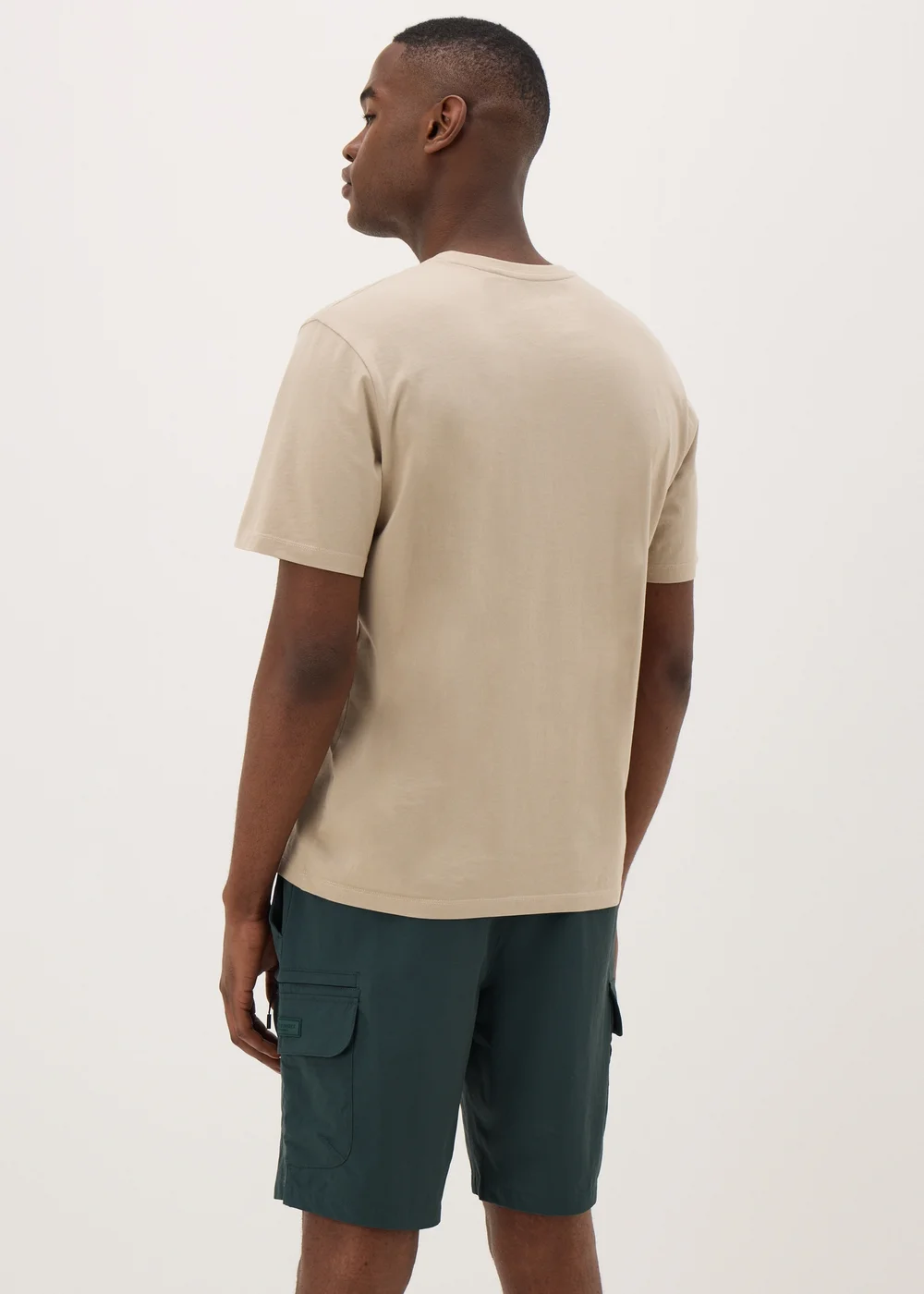Teal Tech Drawcord Cargo Shorts - S Image 2