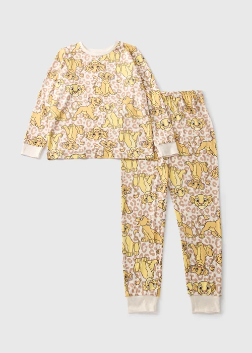 The Lion King Kids Cream Simba Pyjama Set (3-12yrs) - Age 3 Years Image 1