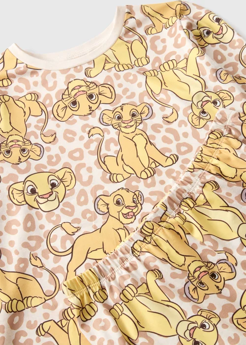 The Lion King Kids Cream Simba Pyjama Set (3-12yrs) - Age 3 Years Image 2