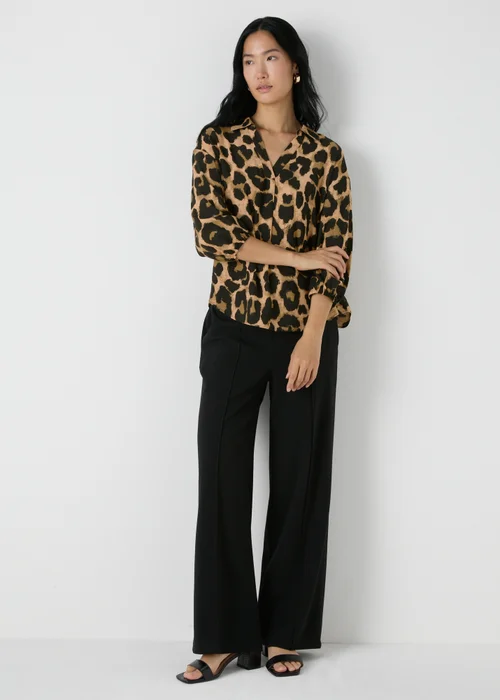 Et Vous Brown Animal Blouse - 8 Image 3