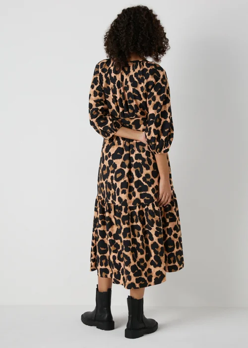 Et Vous Brown Animal Midi Dress - 8 Image 2