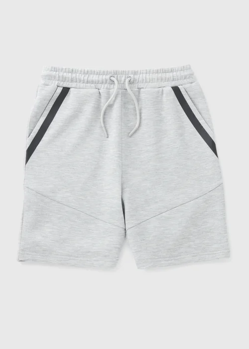 Boys Grey Sports Jogger Shorts (7-15yrs) - 8 Yrs Image 1