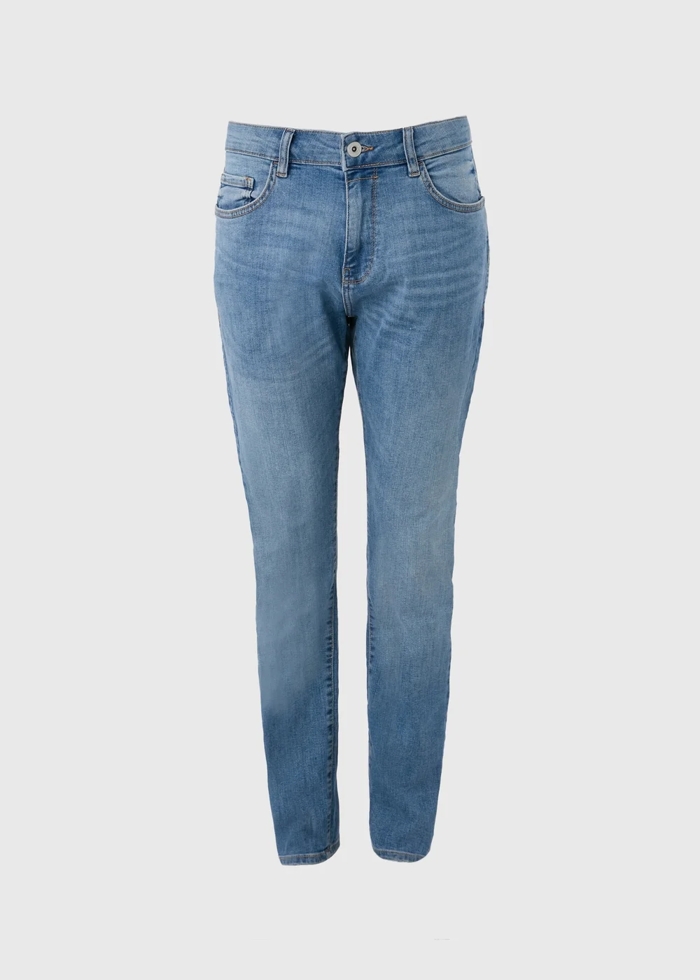 Blue Wash Slim Fit Tapered Jeans - 30 R Image 1