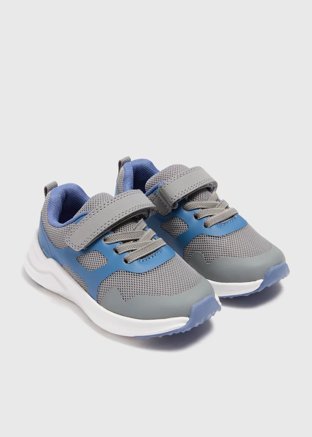 Boys Grey Sports Trainers (Younger 4-12) - Size 4 Infants Image 1