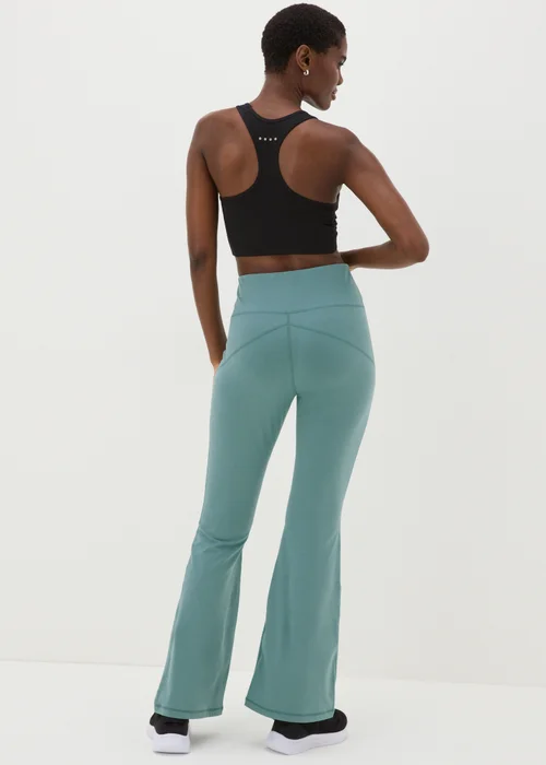 Souluxe Green Flare Leggings - 8 Image 3