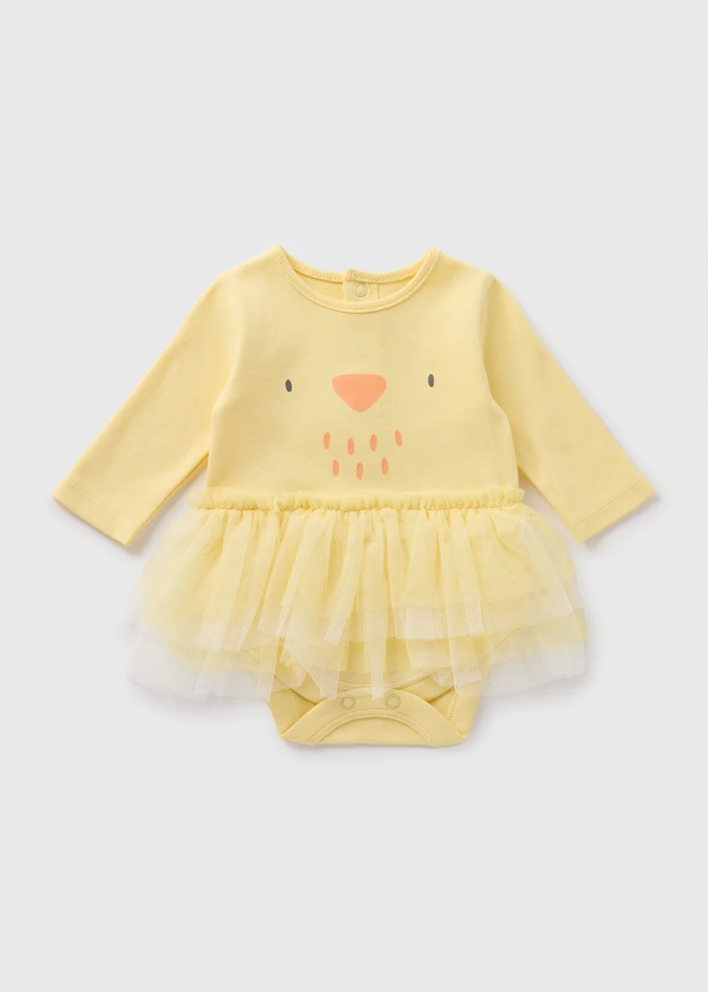 Baby Yellow Easter Chick Tutu Bodysuit (Newborn-12mths) - 0-3 months Image 1