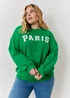In The Style Jac Jossa Green Paris Sweatshirt - Size 8 Image 5