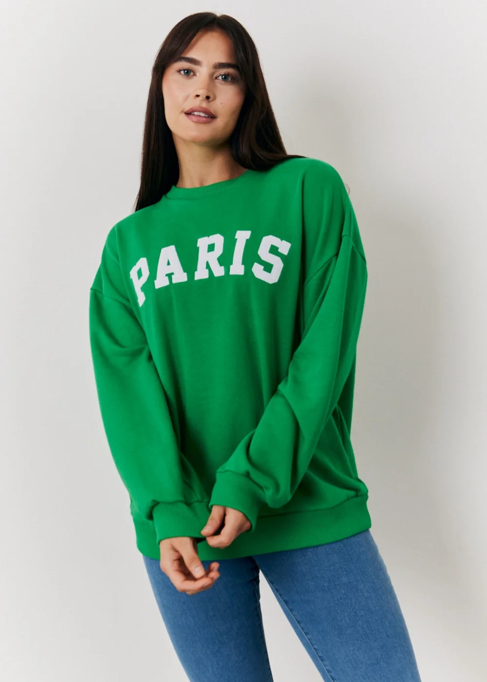 In The Style Jac Jossa Green Paris Sweatshirt - Size 8 Image 1