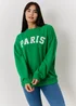 In The Style Jac Jossa Green Paris Sweatshirt - Size 8 Image 1