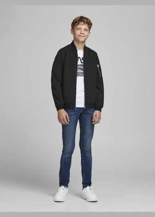 Jack & Jones Kids Black Rush Bomber Jacket (8-16yrs) - 8 Yrs Image 1