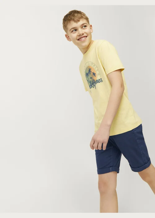 Jack & Jones Navy Chino Shorts (8-16yrs) - Age 12 Years Image 4