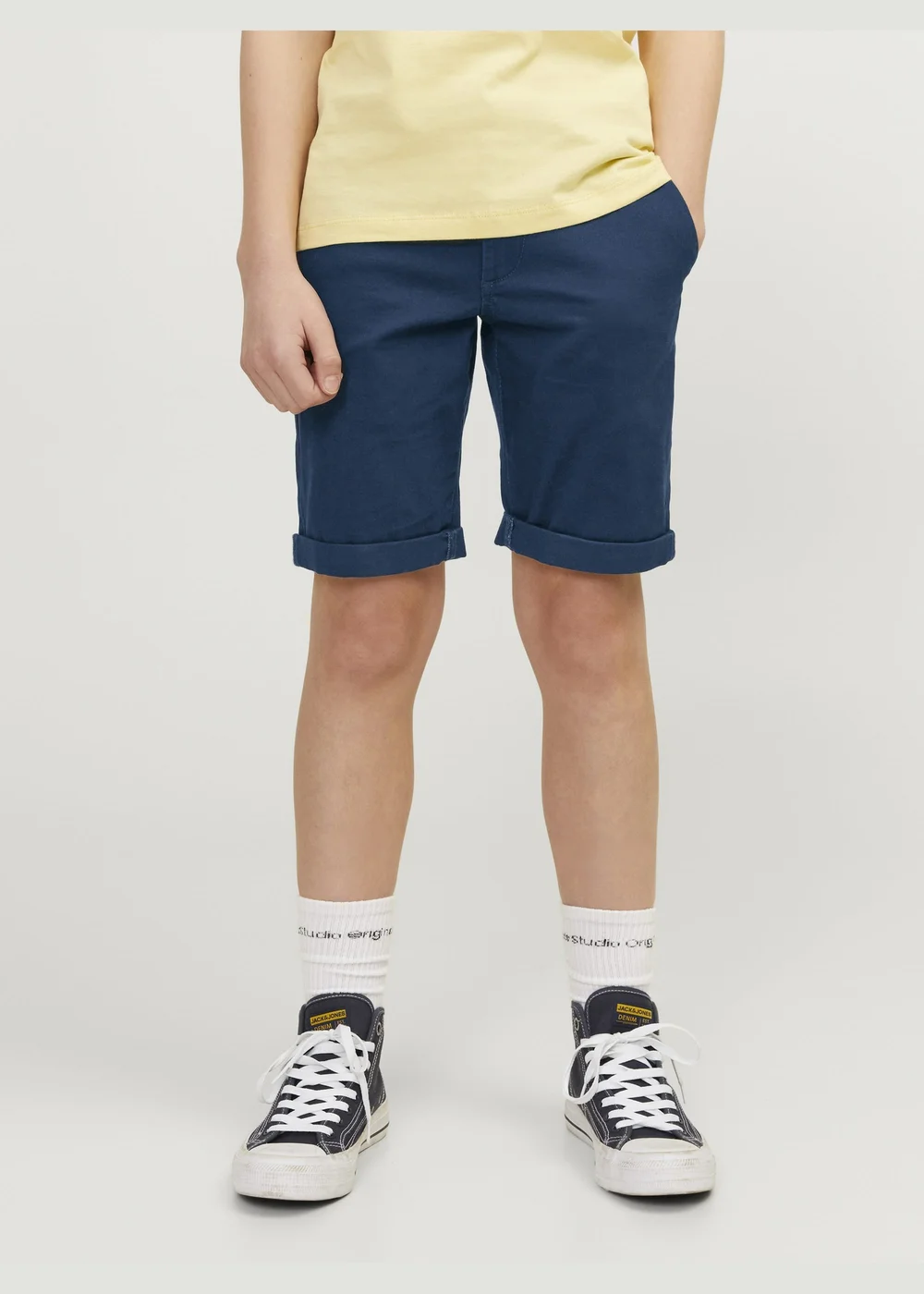 Jack & Jones Navy Chino Shorts (8-16yrs) - Age 12 Years Image 3