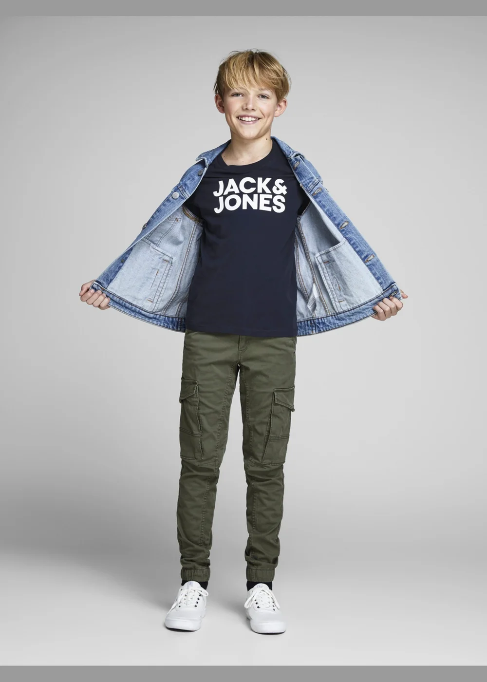 Jack & Jones Kids Navy Logo T-Shirt (8-16yrs) - 8 Yrs Image 3