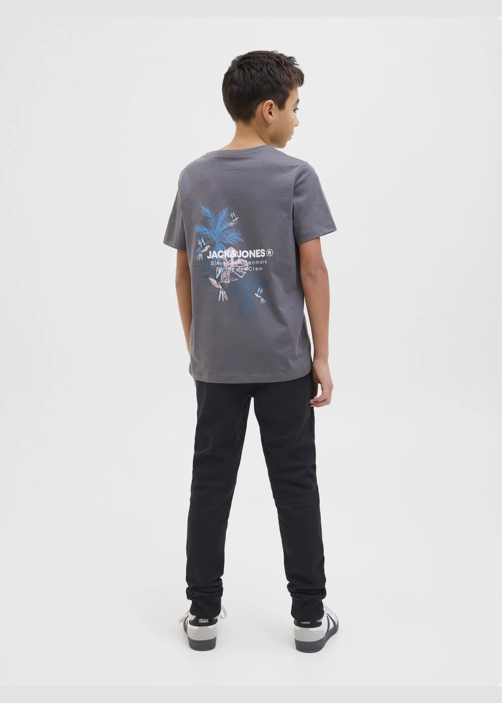 Jack & Jones Black Slogan Jogging Bottoms (8-16yrs) - 8 Yrs Image 2