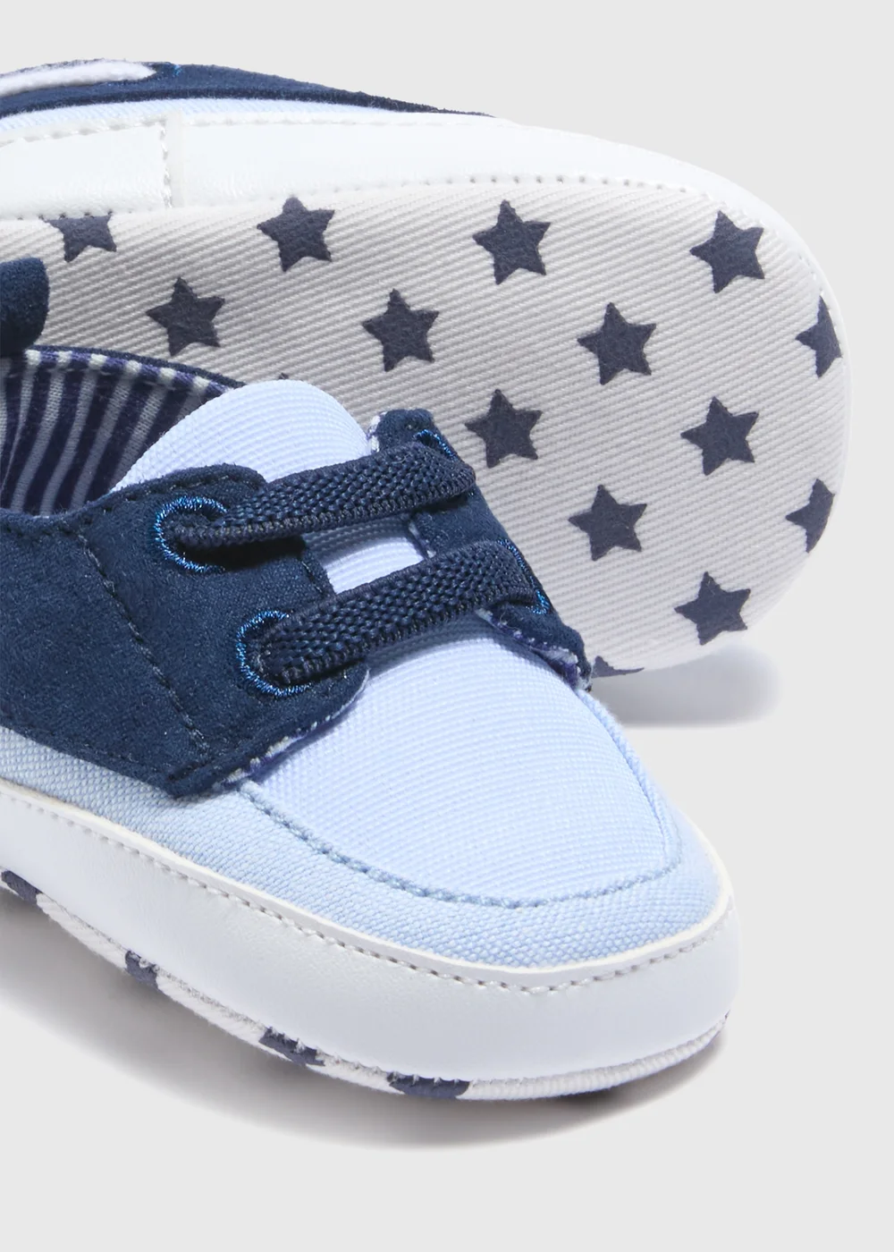 Baby Blue Boat Shoes (Newborn-18mths) - Age 0 - 3 Months Image 2