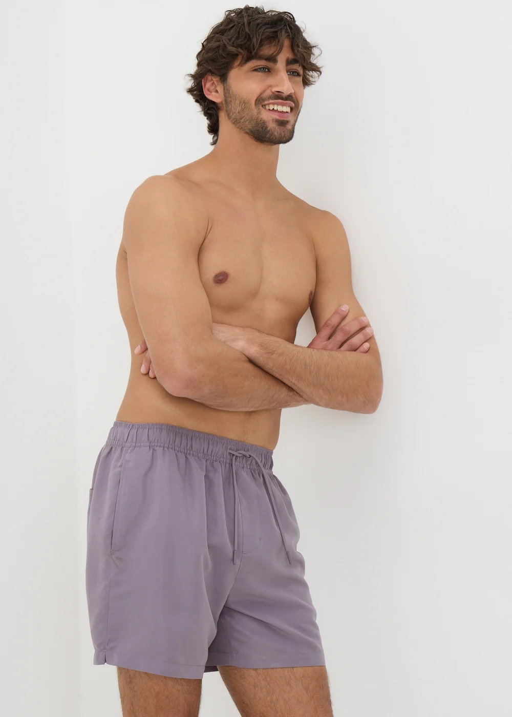 Lilac Regular Swim Shorts - XS Image 1