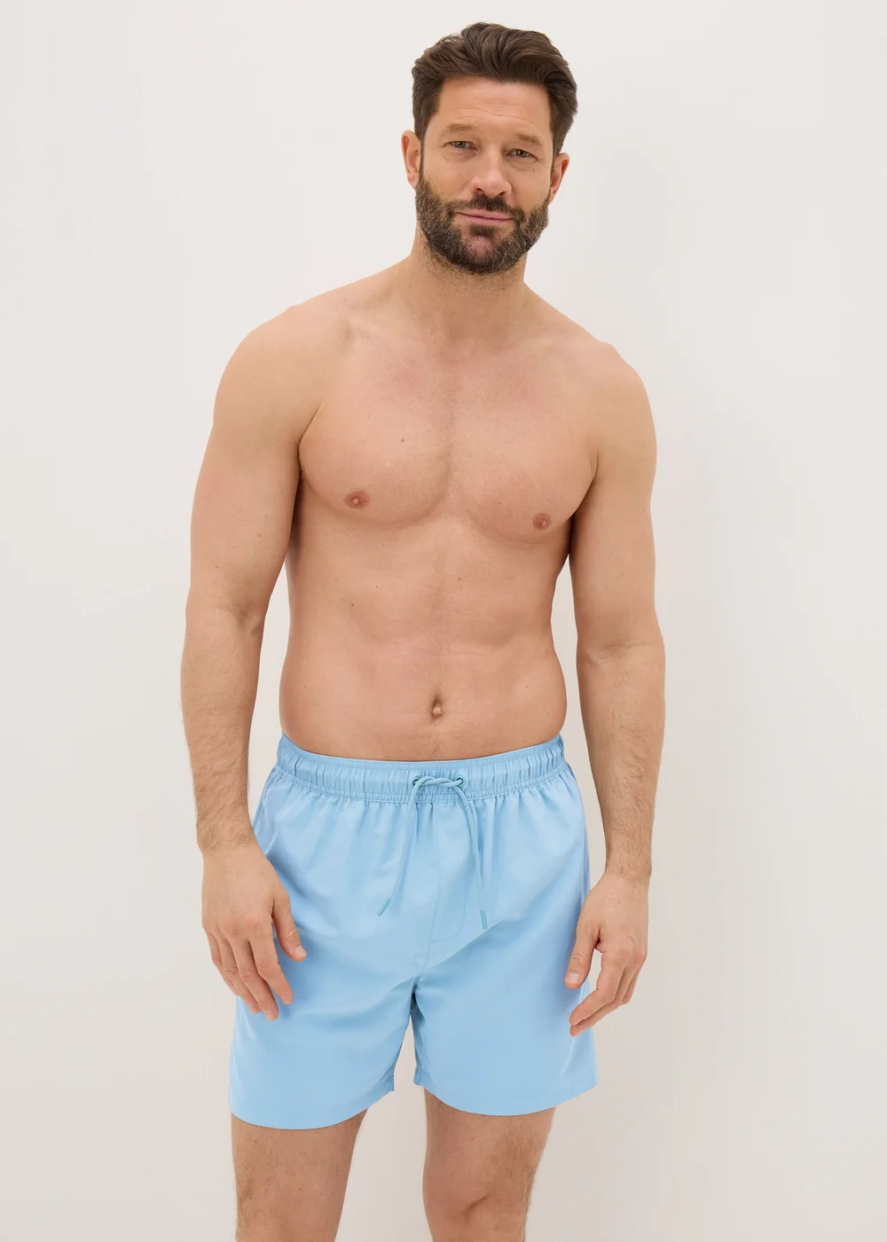 Light Blue Regular Swim Shorts - XS Image 1