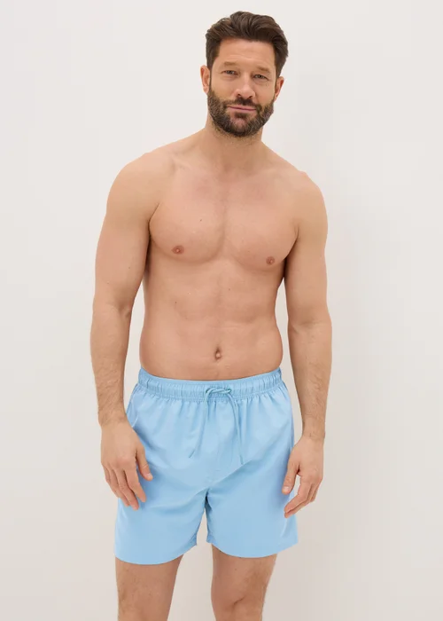 Light Blue Regular Swim Shorts - XS Image 1