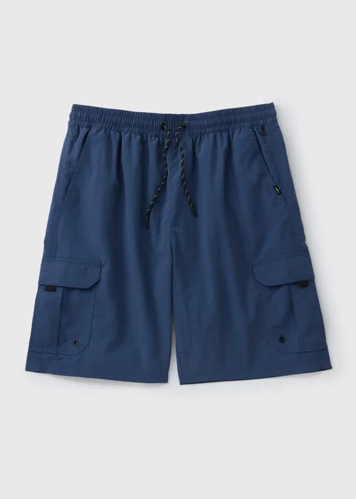 Navy Cargo Swim Shorts - S Image 2