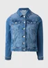 Blue Mid Wash Stretch Denim Jacket - 8 Image 4
