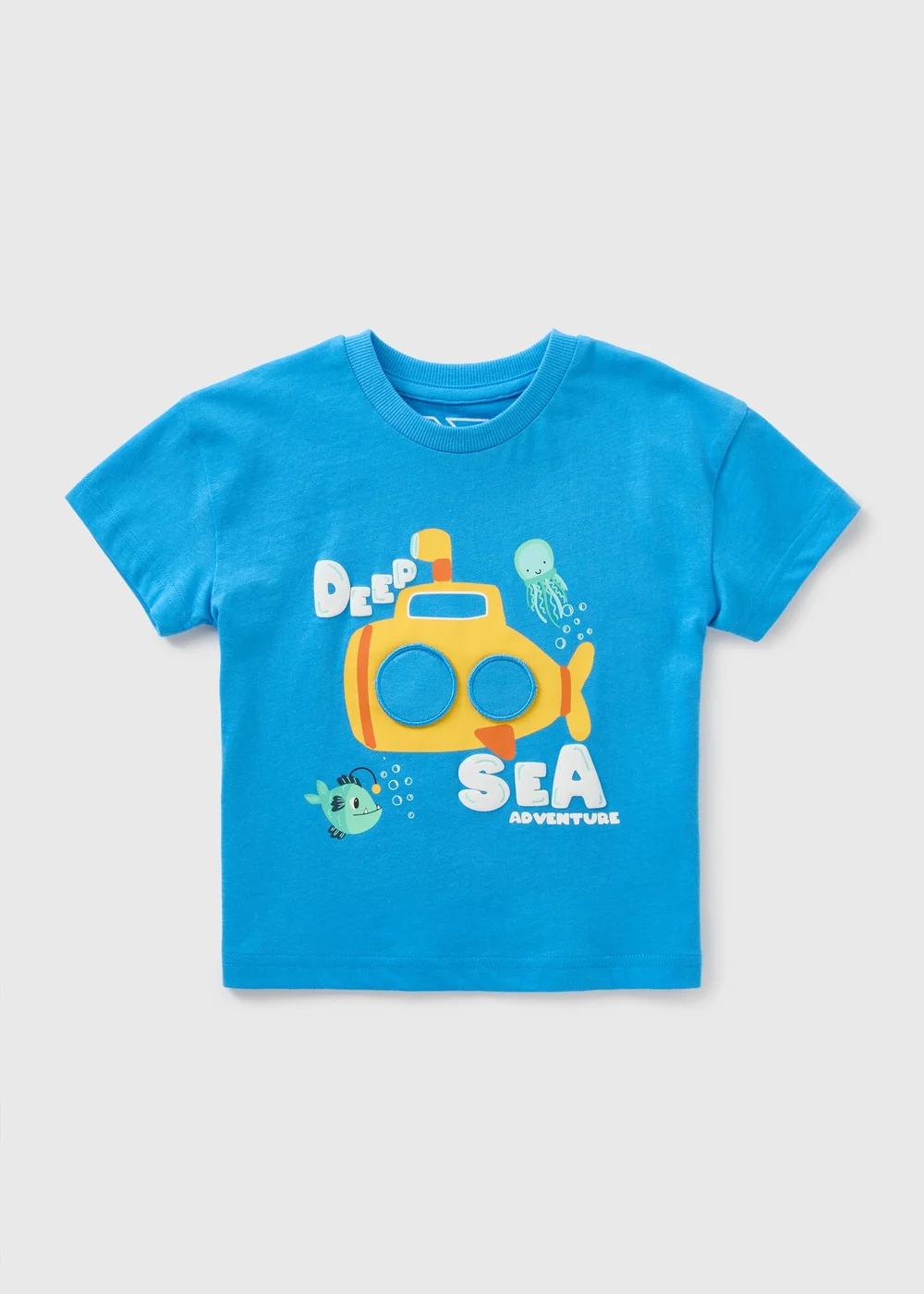 Boys Blue Submarine T-Shirt (1-7yrs) - 1-1.5 Yrs Image 1