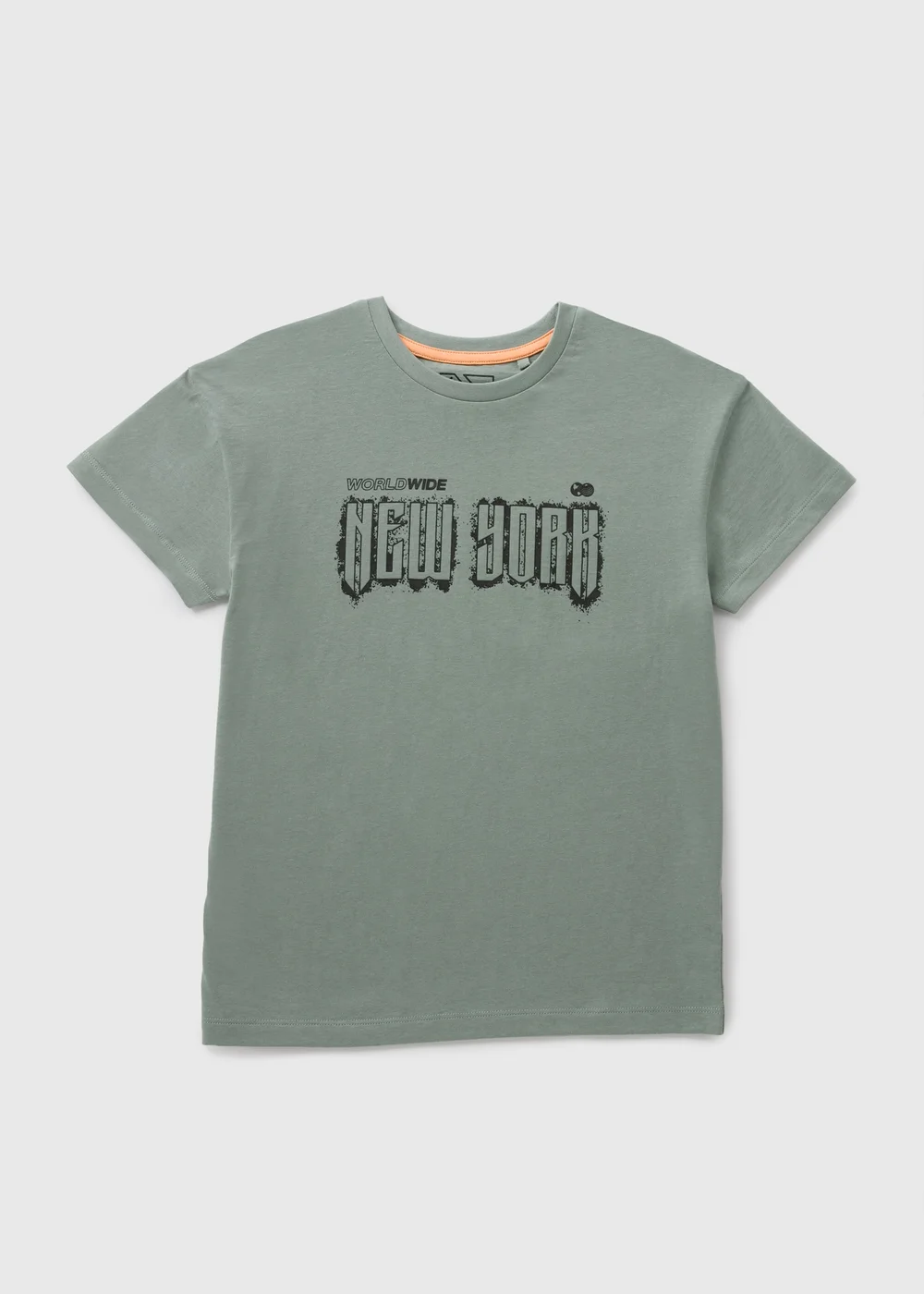 Boys Green Gothic New York T-Shirt (7-15yrs) - 7 Yrs Image 1