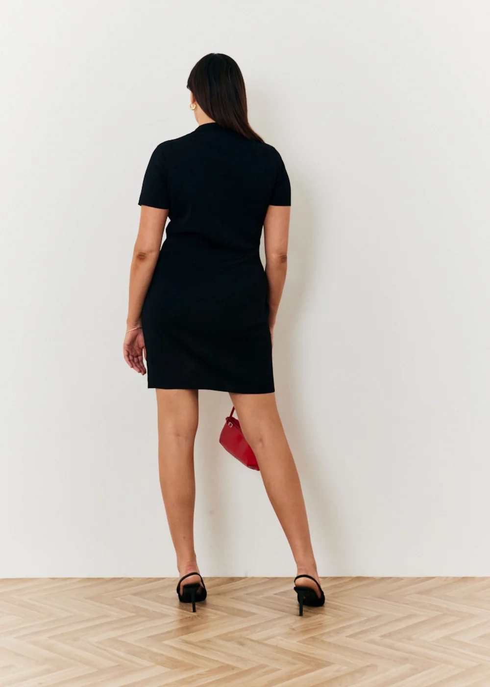 In The Style Black Knitted Dress - 8 Image 2