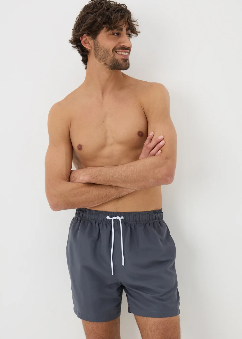 Dark Grey Swim Shorts - XS Image 1