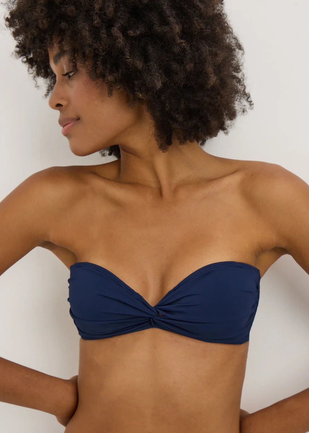 Navy Twist Bikini Top - 6 Image 1