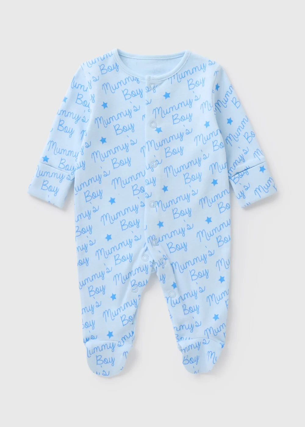 Baby Boys Mummy's Boys Sleepsuit (Newborn-18mths) - Age 0 - 3 Months Image 1