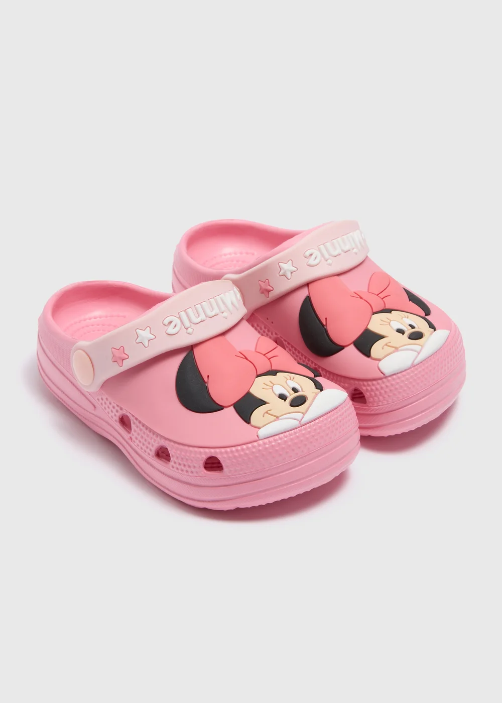 Disney Girls Pink Minnie Clogs (Younger 4/5-Older 1/2) - 1-2 Image 1