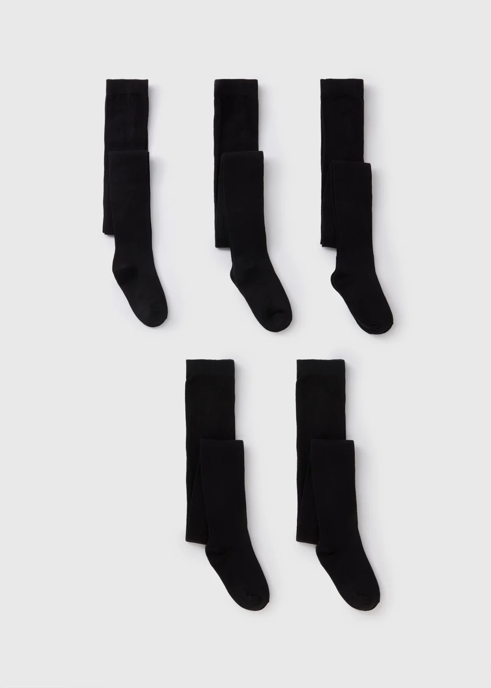 5 Pack Girls Black Soft Tights (2-13yrs) - 2-3 Yrs Image 1