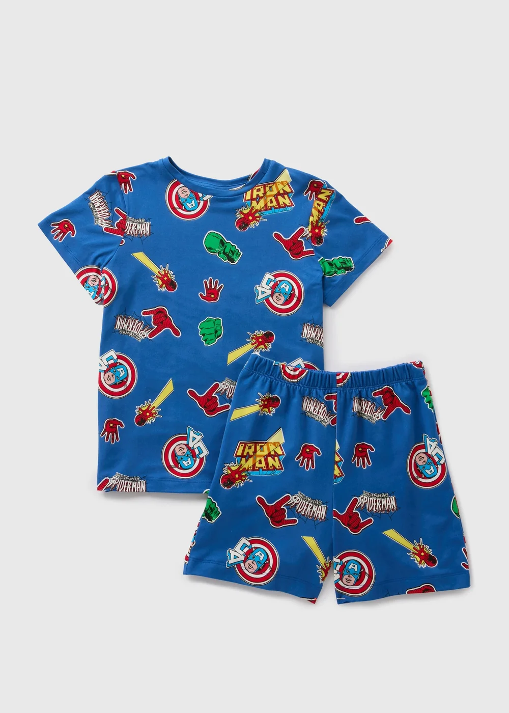 Marvel Boys Blue Pyjama Set (3-13yrs) - Age 3 Years Image 1