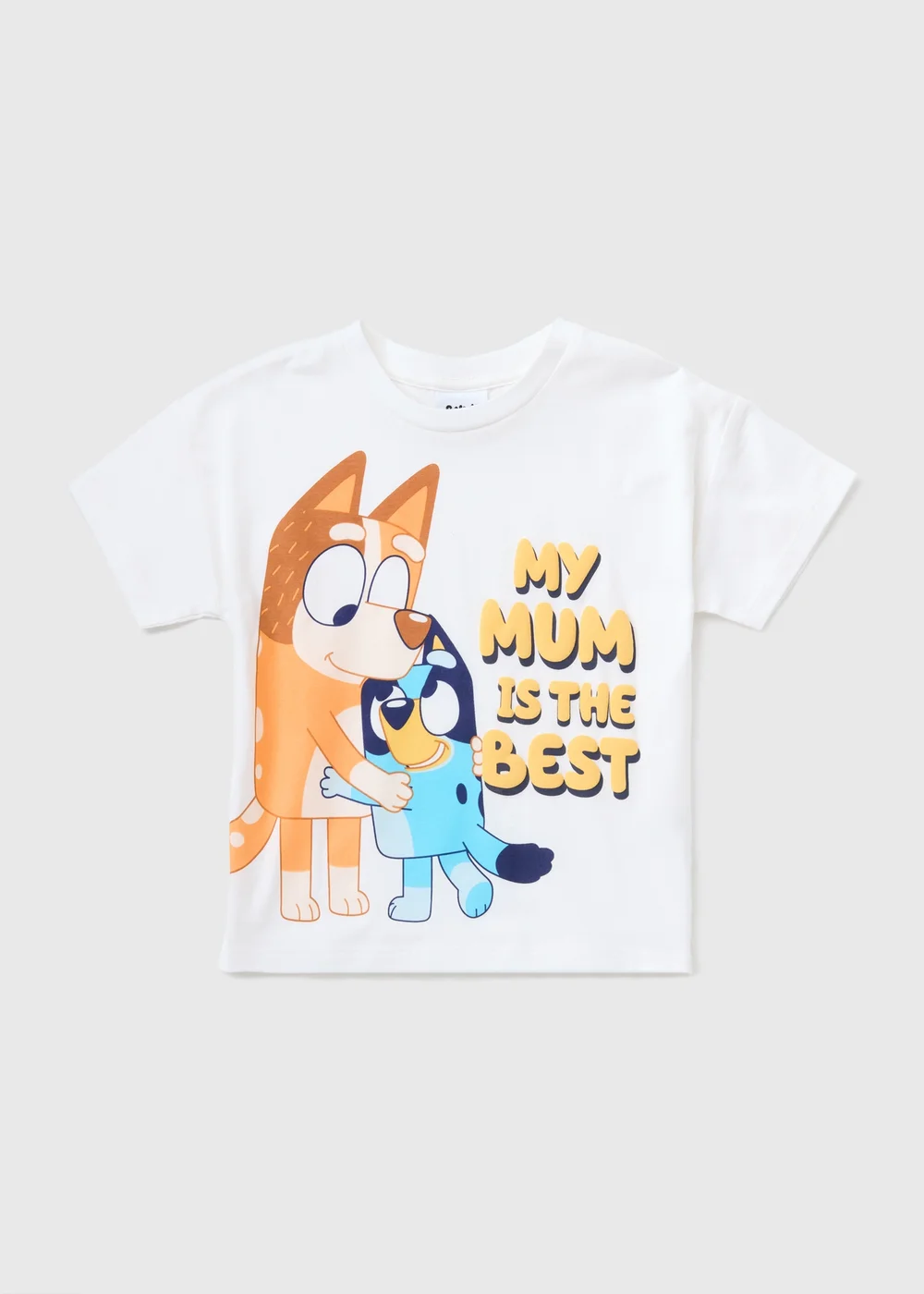 Bluey Kids White Best Mum T-Shirt (1-7yrs) - 1-1.5 Yrs Image 1