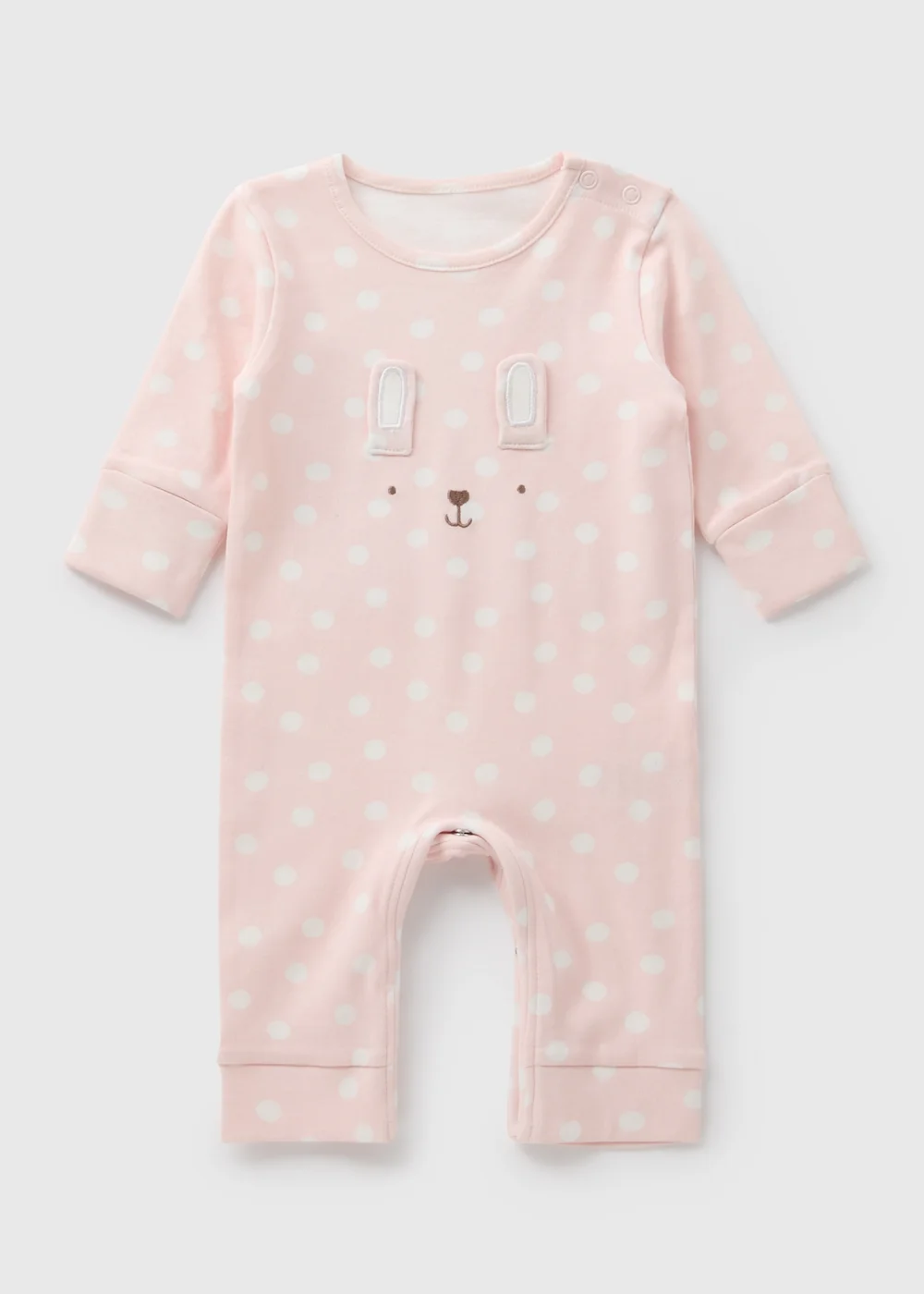 Baby Pink Bunny Footless Sleepsuit (Newborn-23mths) - Age 0 - 3 Months Image 1