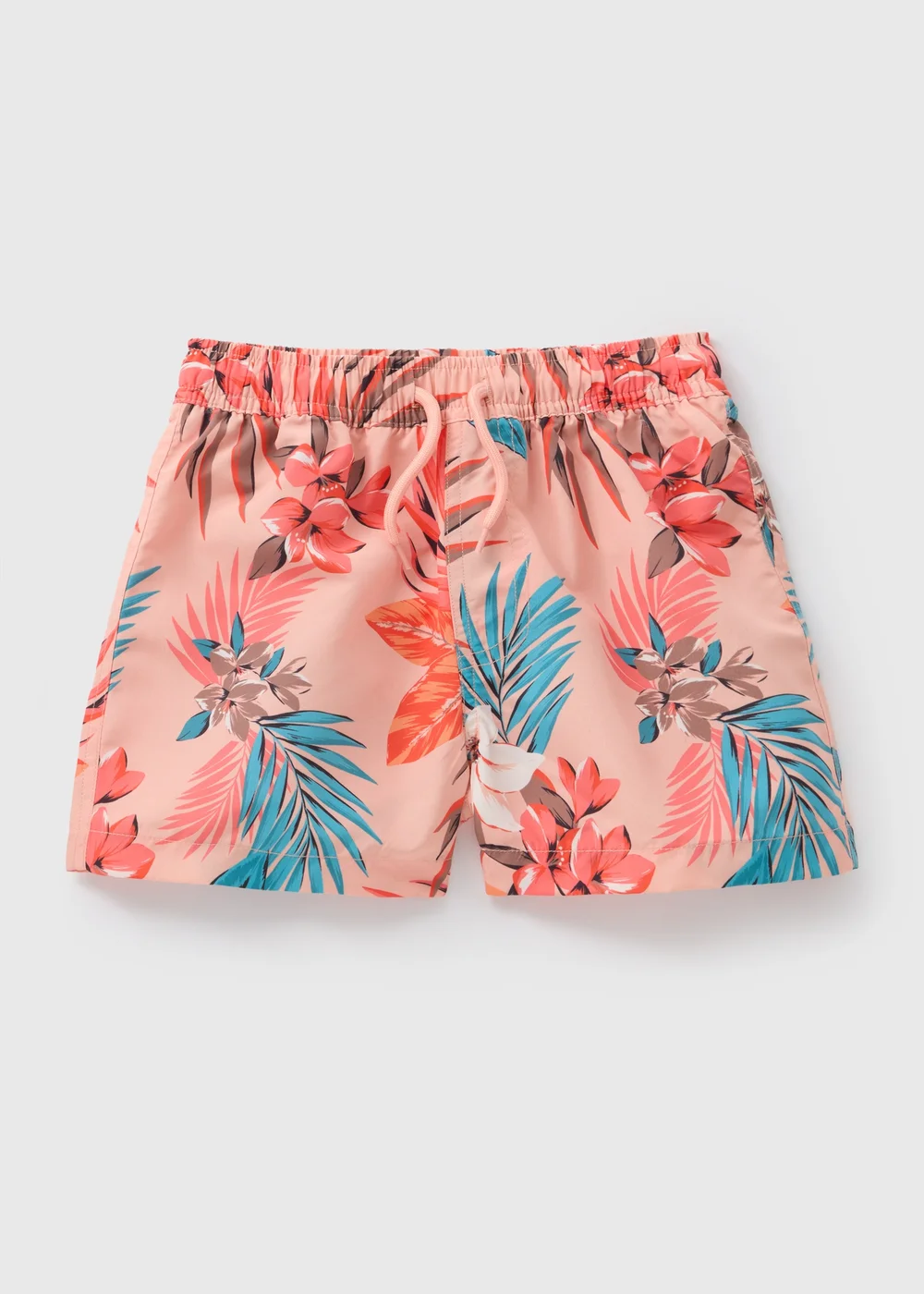 Boys Coral Tropical Floral Swim Shorts (1-7yrs) - 1-1.5 Yrs Image 1