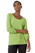 Roman Lime Bow Back Detail Stretch Top - Size 20 Image 1