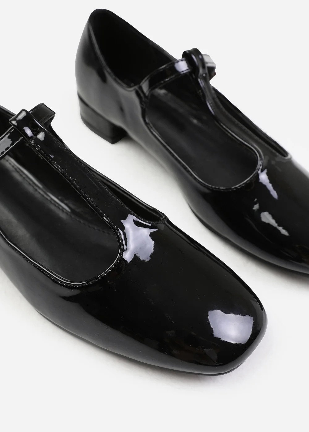 Where's That From Black Cairo Low Heel With T Strap - 3 Image 3