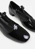 Where's That From Black Cairo Low Heel With T Strap - 3 Image 3