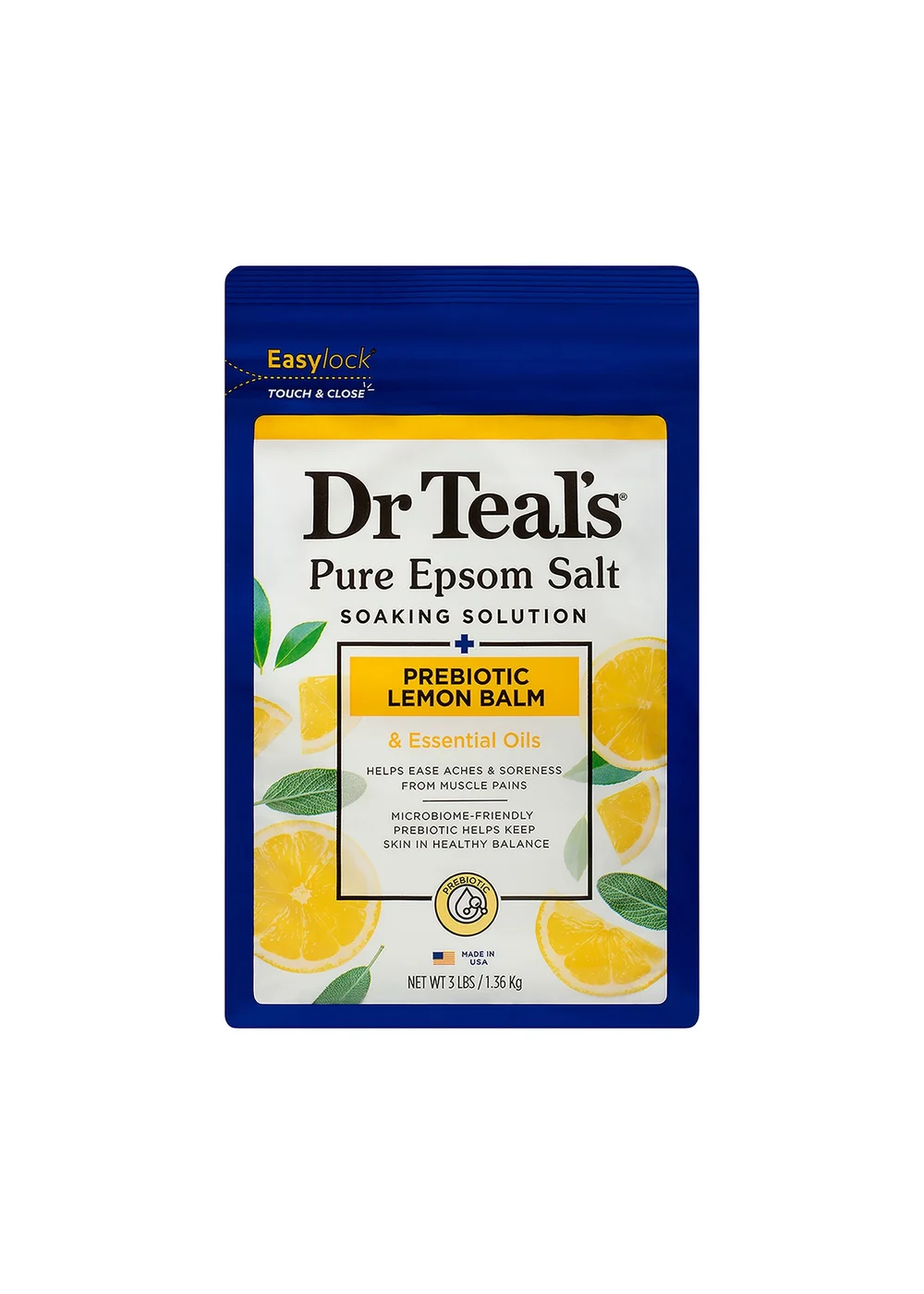 Dr Teals Epsom Salt Lemon (1 x 1.36kg) - One Size Image 1