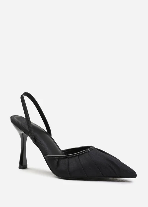 Where's That From Black Maldives Wide Fit Pointed Toe Heels - 3 Image 2