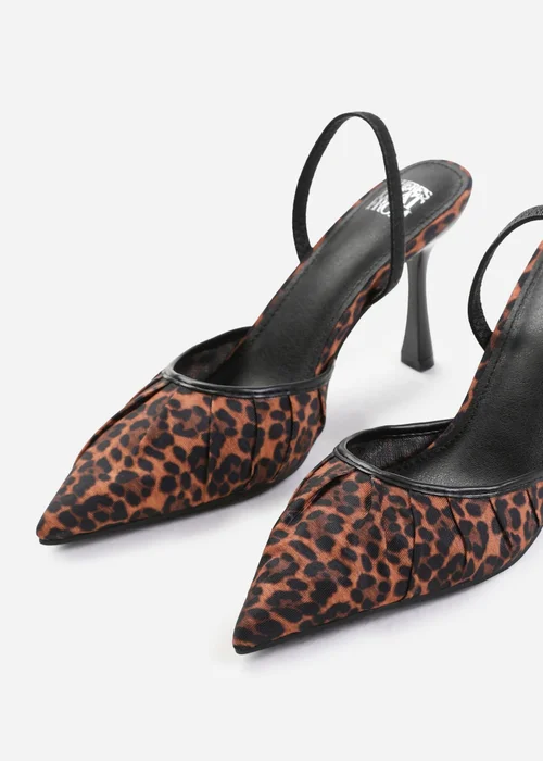 Where's That From Leopard Maldives Wide Fit Pointed Toe Heels - 3 Image 3