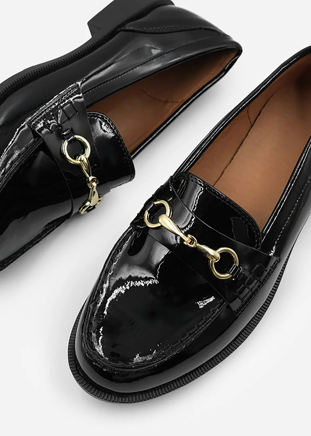 Where's That From Black Cielo Extra Wide Metal Detail Loafers - 4 Image 3