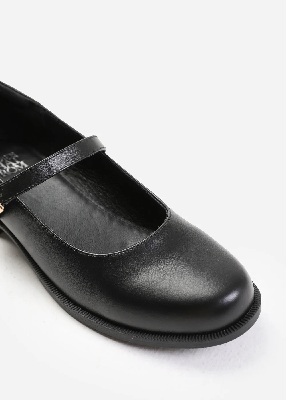 Where's That From Black Kingston Buckle Detail Low Heel Loafers - 5 Image 3