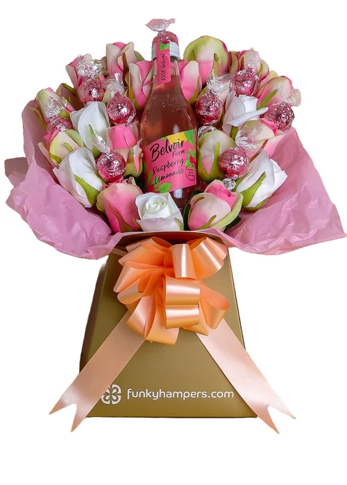 Funky Hampers Pink Lemonade & Lindor Bouquet - No Size Image 1